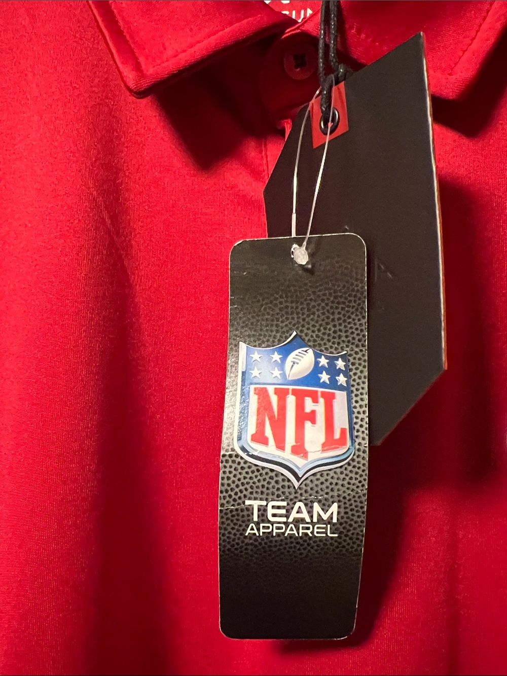 Brand New NFL SF 49ers Team Antigua Red Sportswear Polo with Embroidered SF Logo - Picture 4 of 15